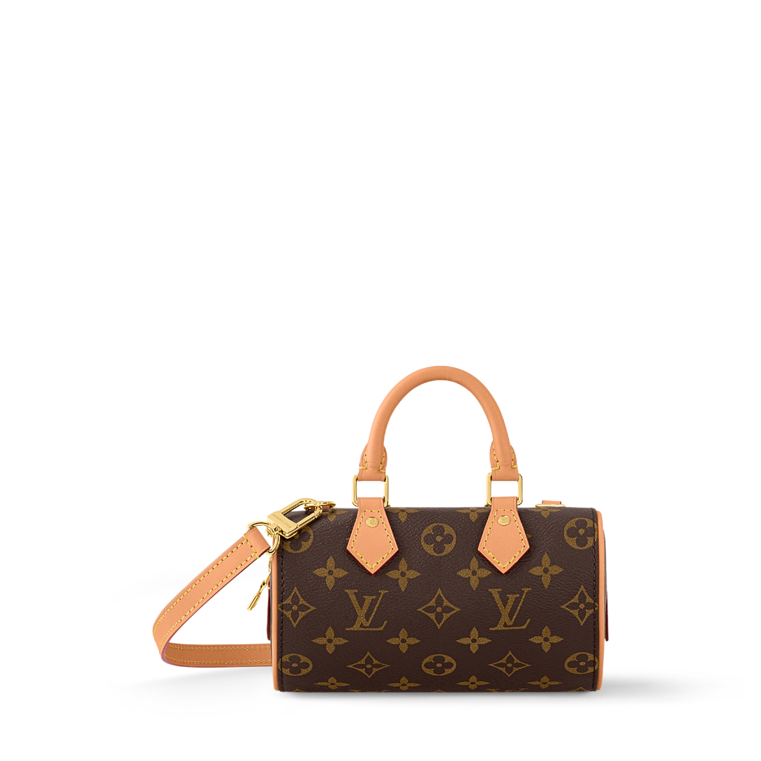 NANO SPEEDY DATING 18 IN BROWN COATED CANVAS GOLD HARDWARE main image 0